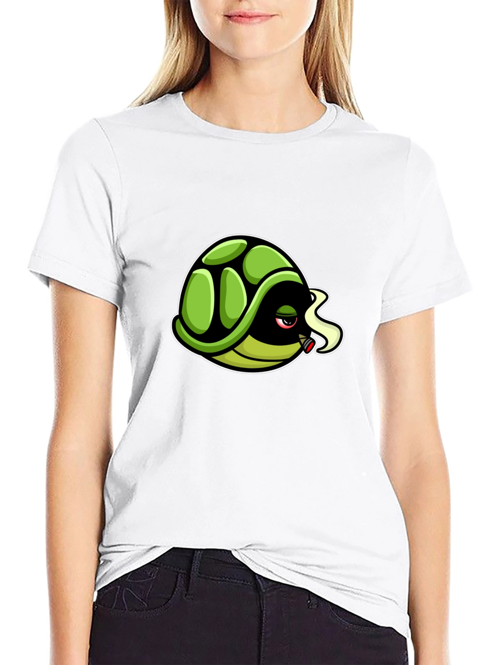 Cool Turtle Graphic Tee - Black