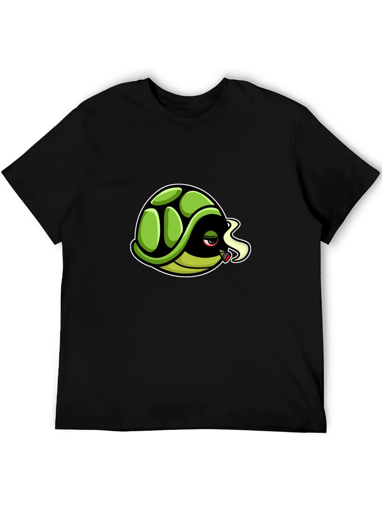 Cool Turtle Graphic Tee - Black