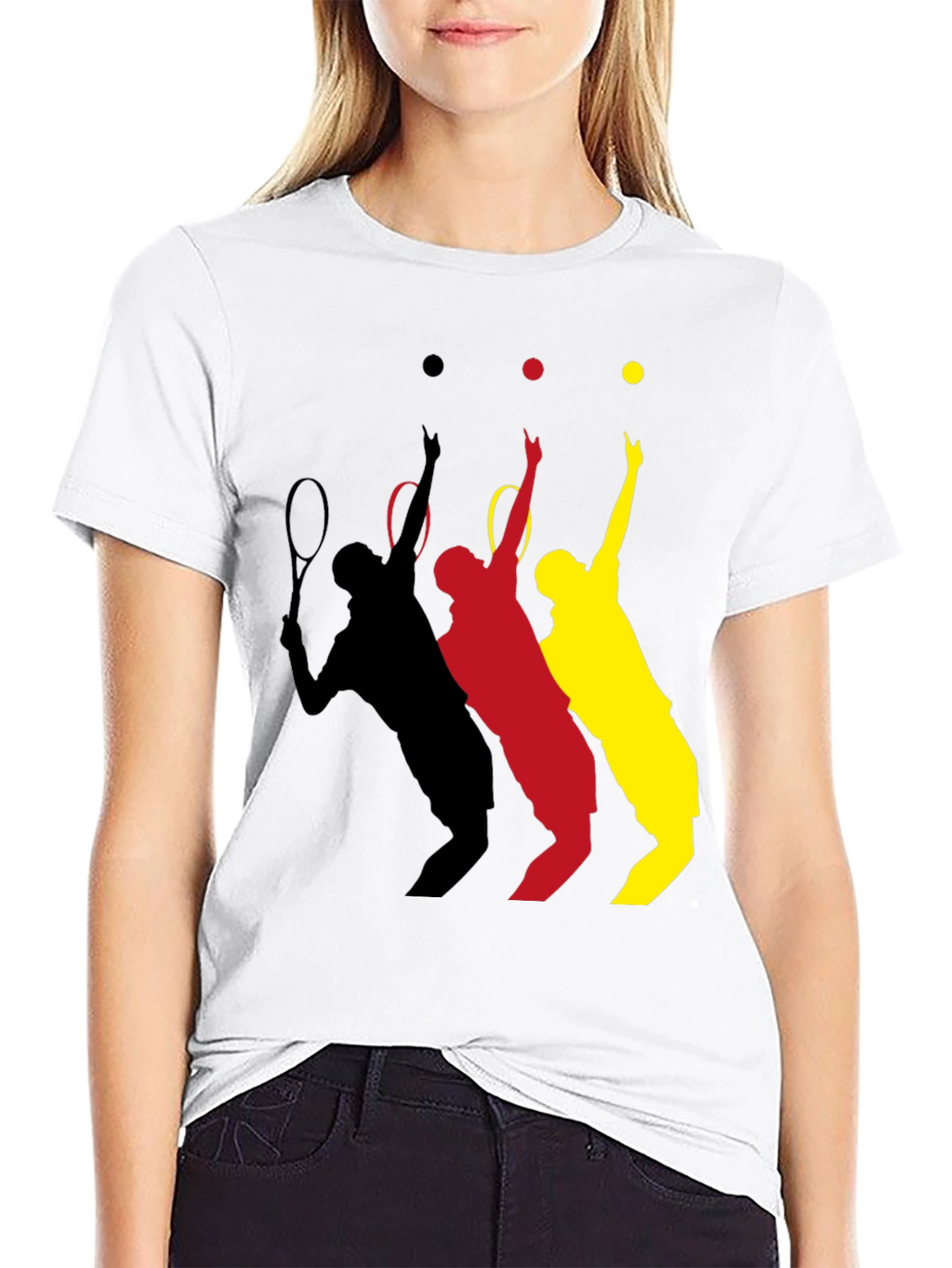 Tennis Player T-Shirt - Black
