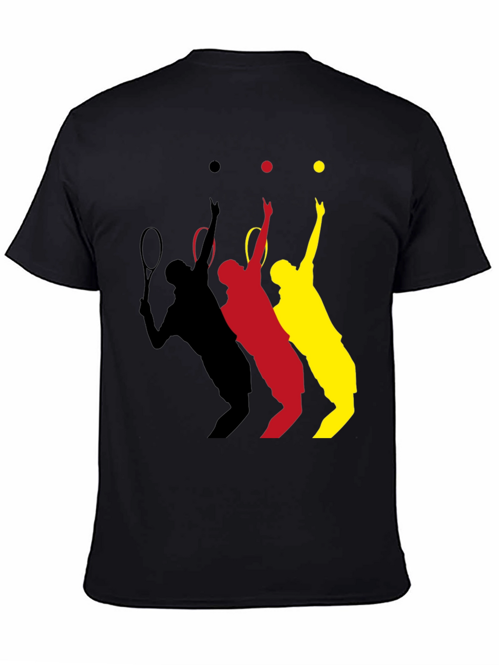 Tennis Player T-Shirt - Black