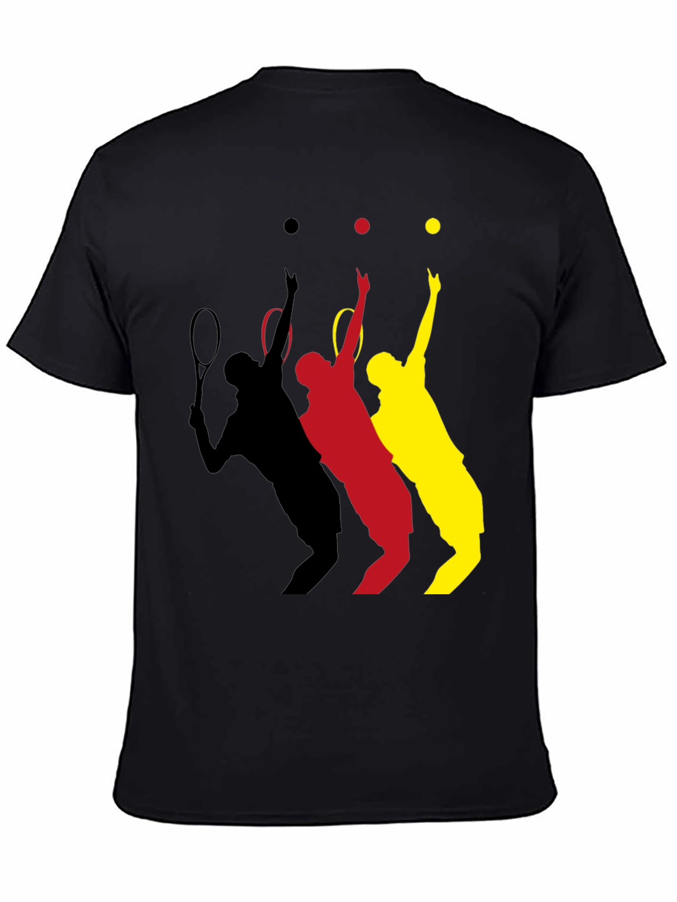 Tennis Player T-Shirt - Black