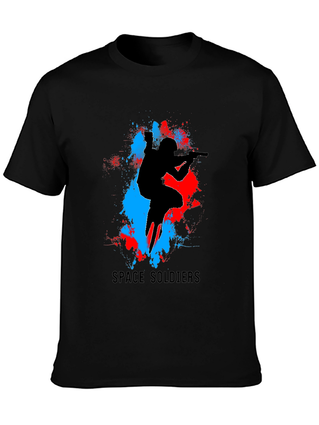 Space Soldiers Graphic Tee - Black