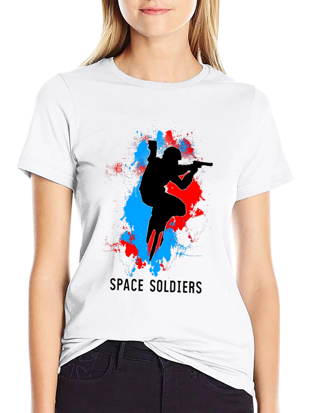 Space Soldiers Graphic Tee - Black