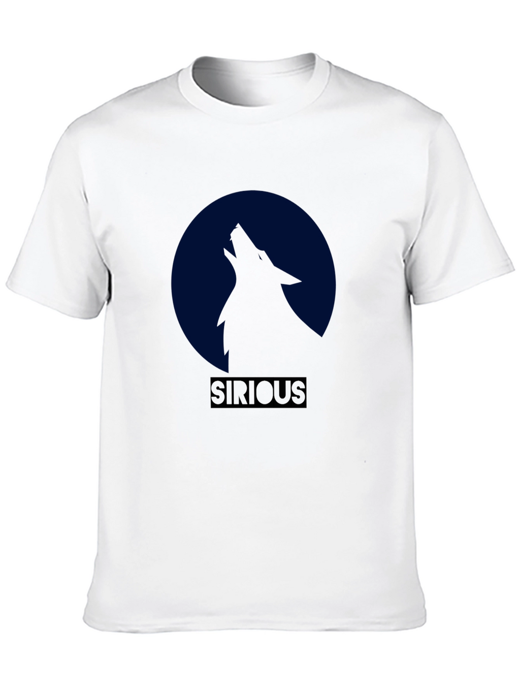 Sirious Wolf Moon Graphic T-Shirt - Black