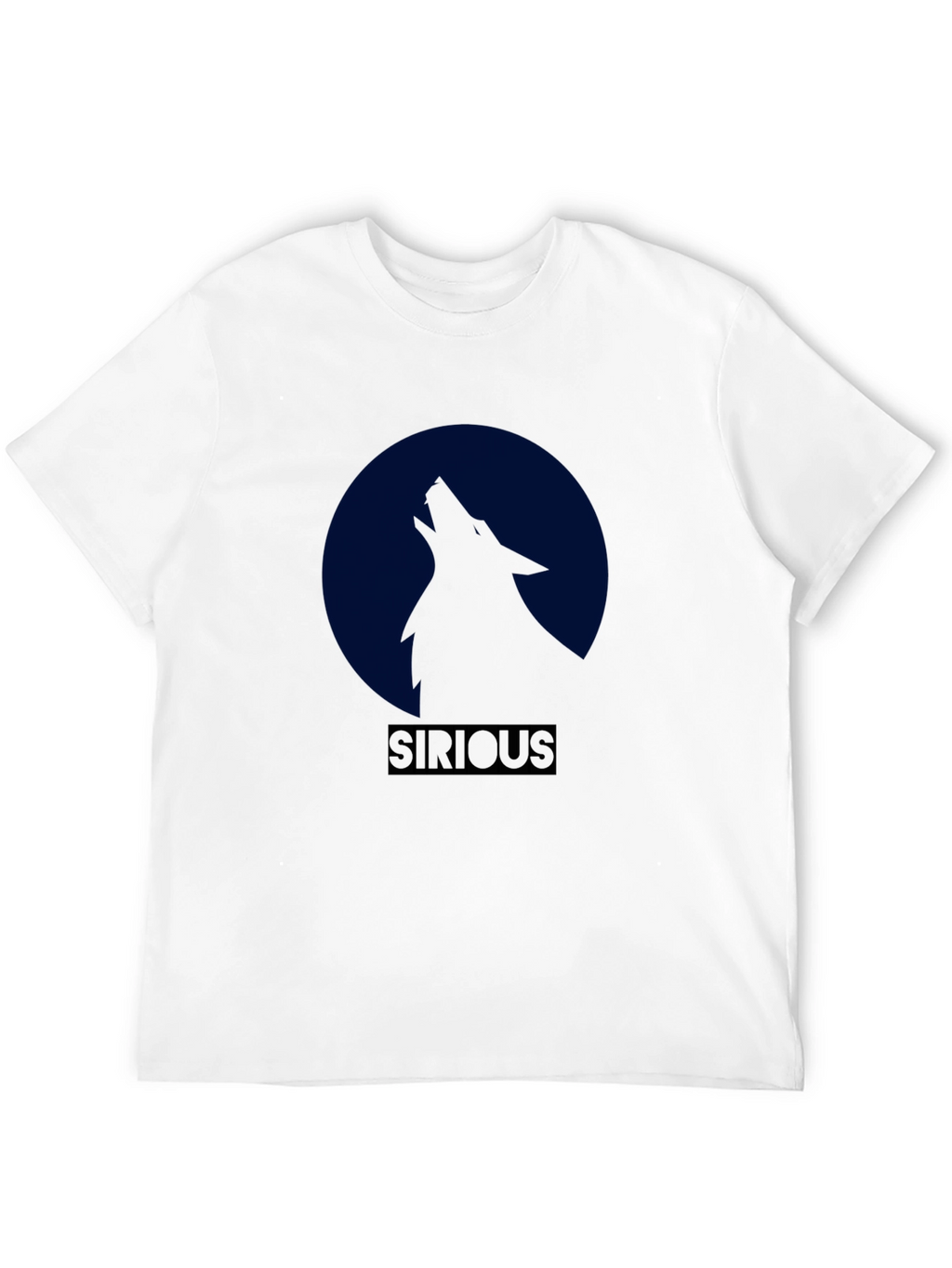 Sirious Wolf Moon Graphic T-Shirt - Black