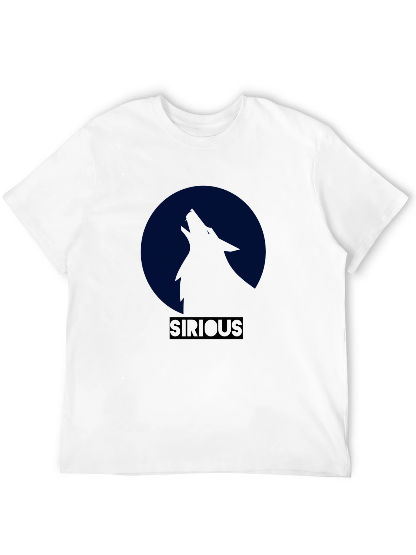 Sirious Wolf Moon Graphic T-Shirt - Black