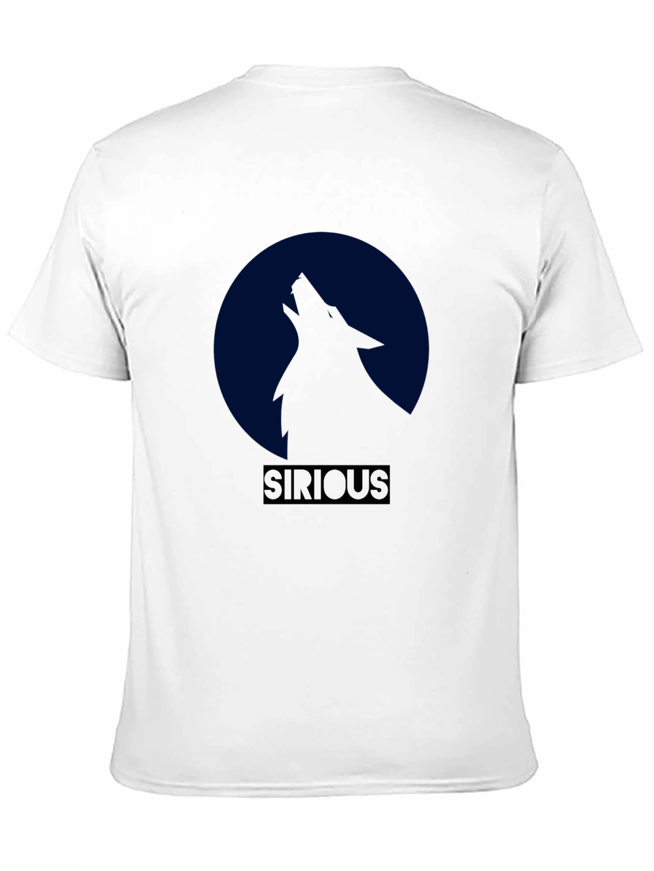 Sirious Wolf Moon Graphic T-Shirt - Black