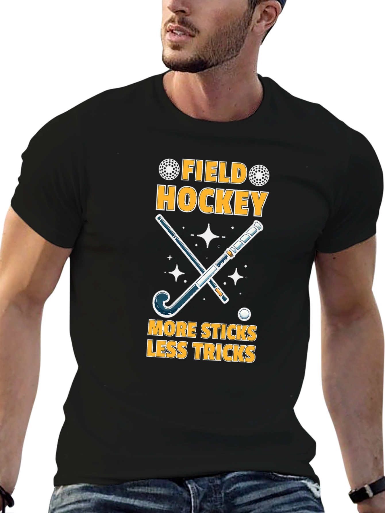 Field Hockey T-Shirt: More Sticks Less Tricks!
