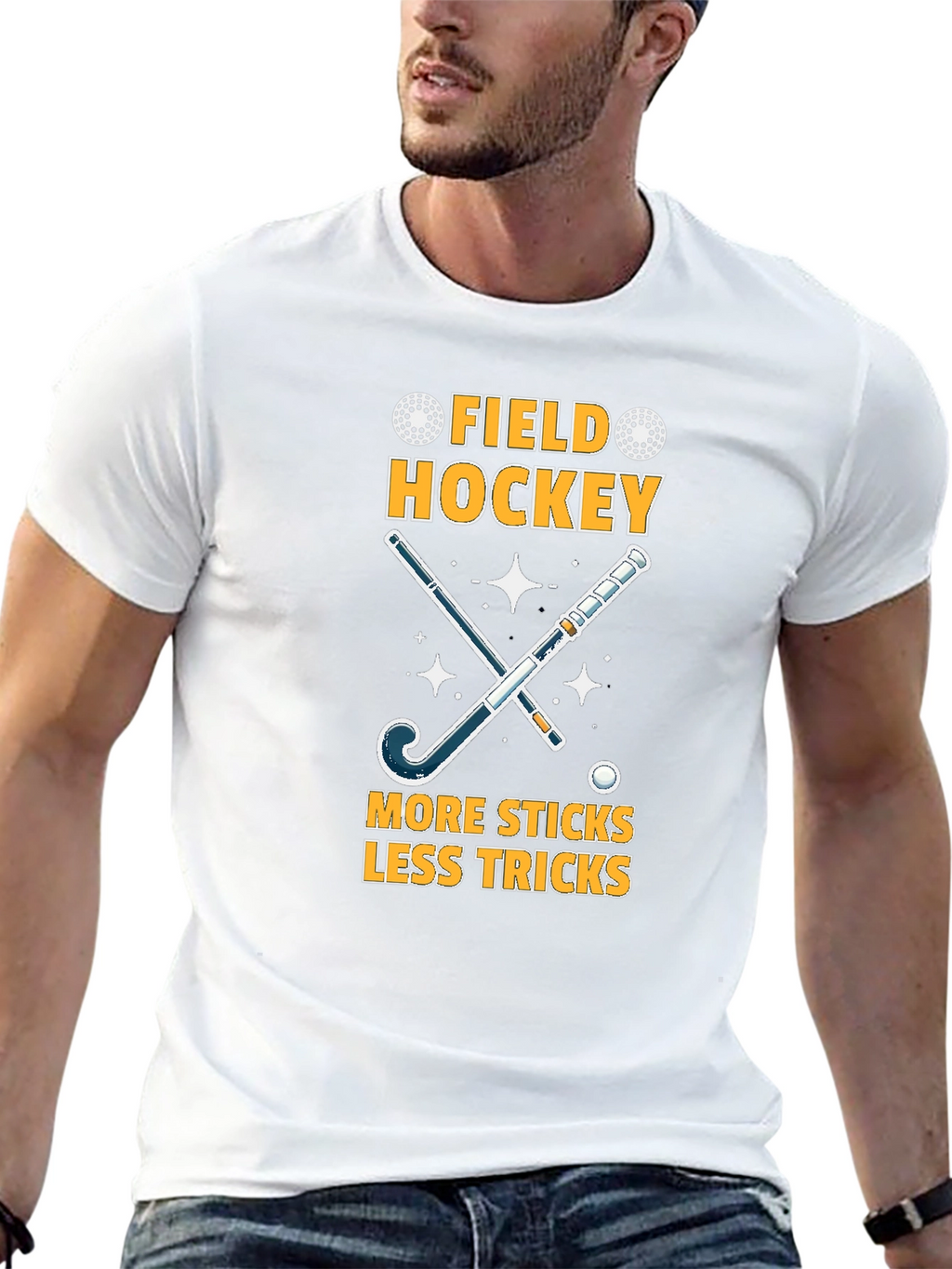 Field Hockey T-Shirt: More Sticks Less Tricks!