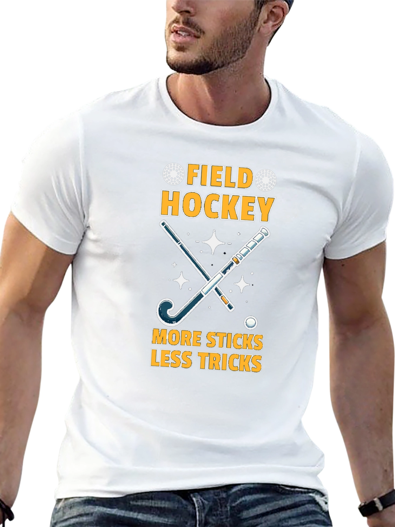 Field Hockey T-Shirt: More Sticks Less Tricks!