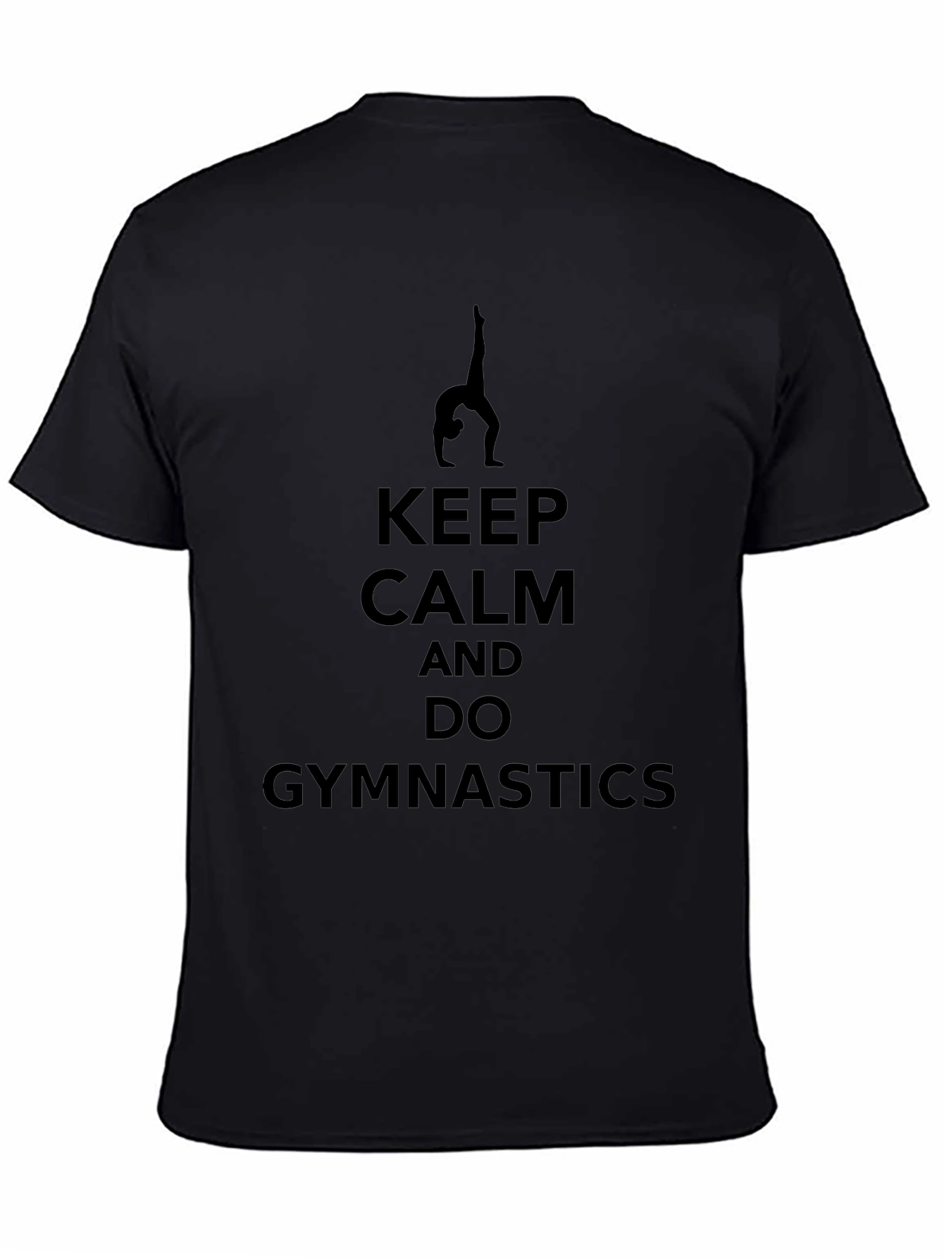 Keep Calm Gymnastics T-Shirt - Black