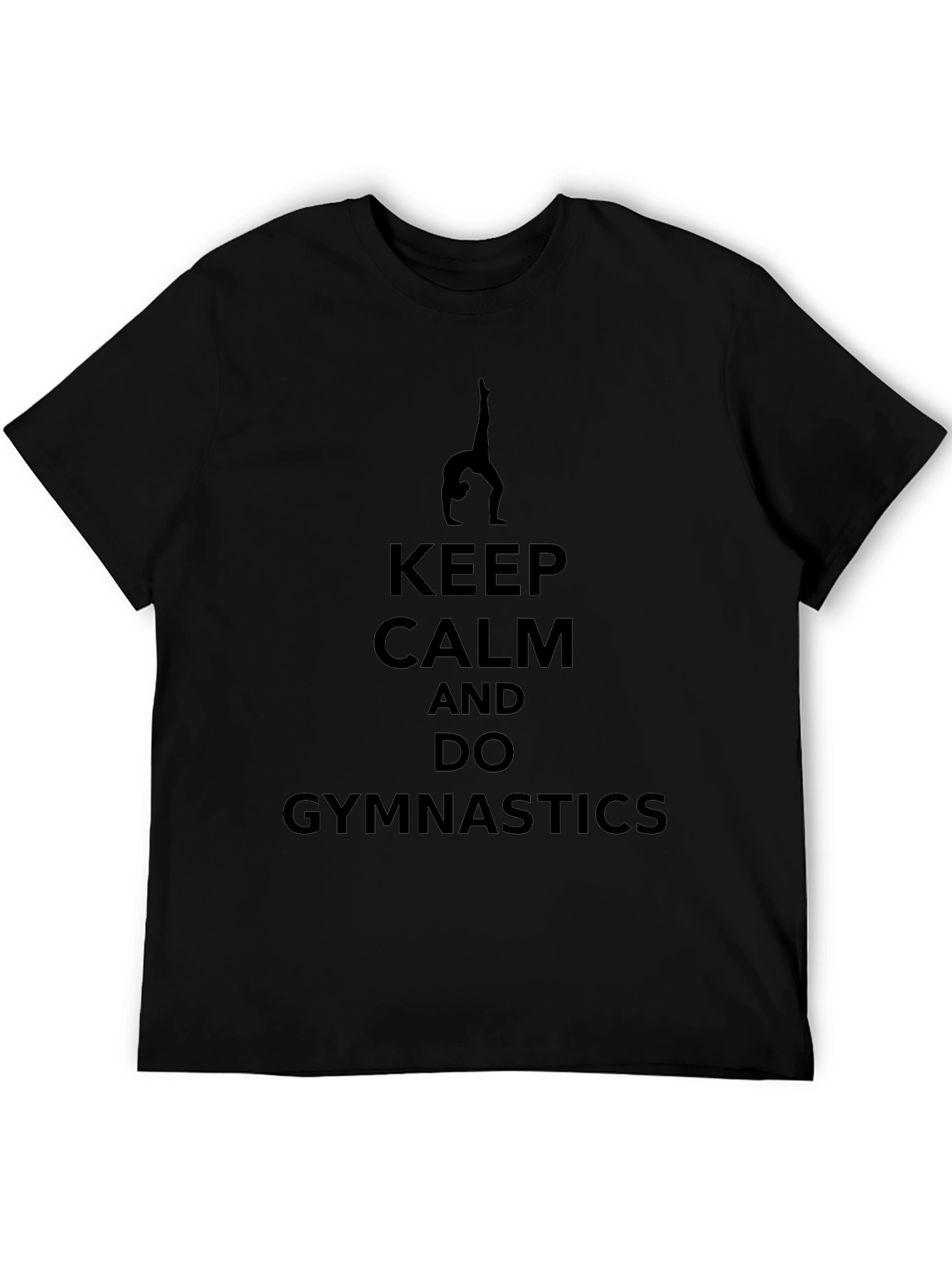 Keep Calm Gymnastics T-Shirt - Black