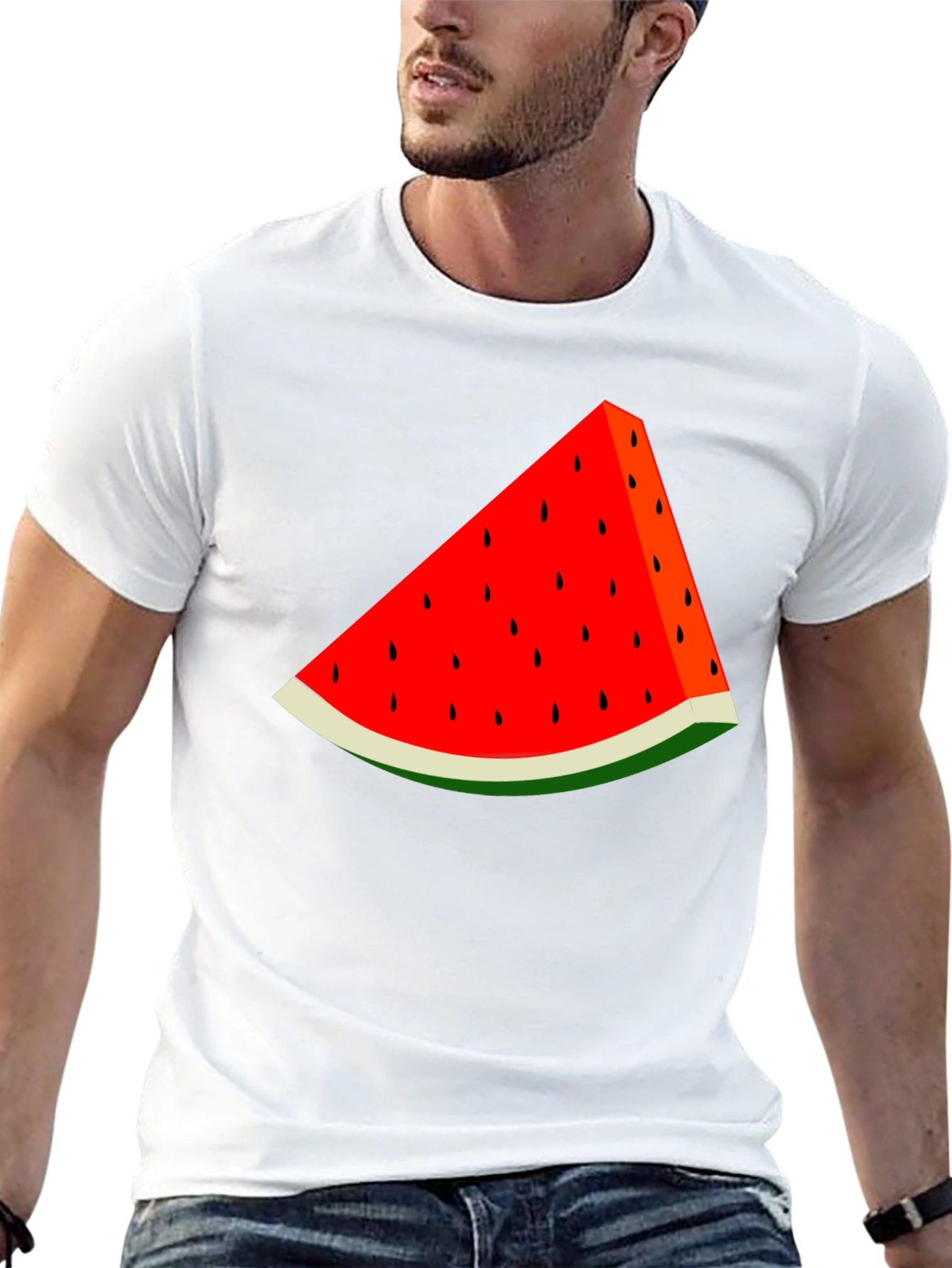 Watermelon Slice Graphic Tee - Summer Fun
