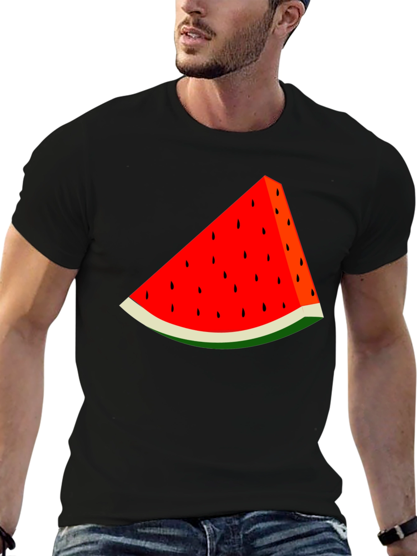 Watermelon Slice Graphic Tee - Summer Fun