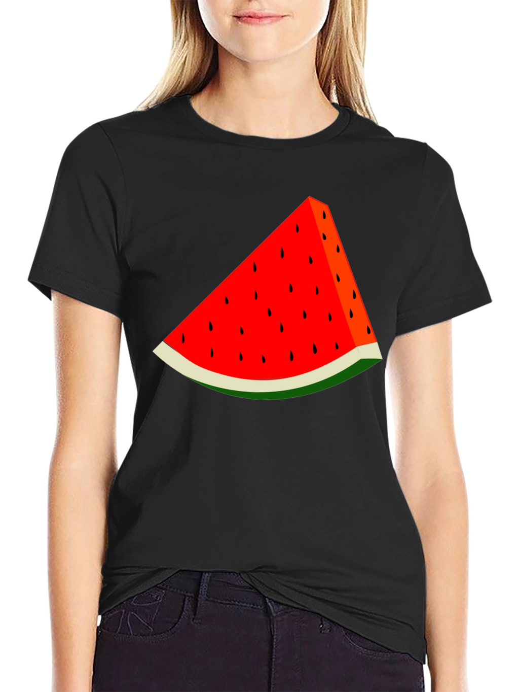Watermelon Slice Graphic Tee - Summer Fun