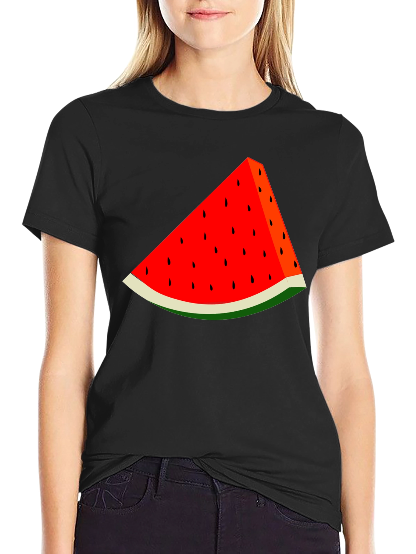 Watermelon Slice Graphic Tee - Summer Fun