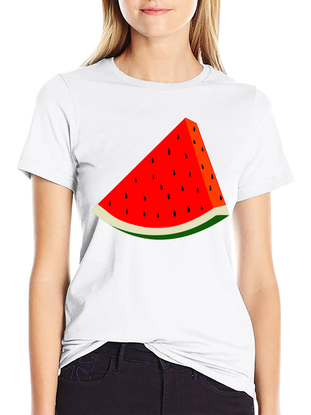 Watermelon Slice Graphic Tee - Summer Fun