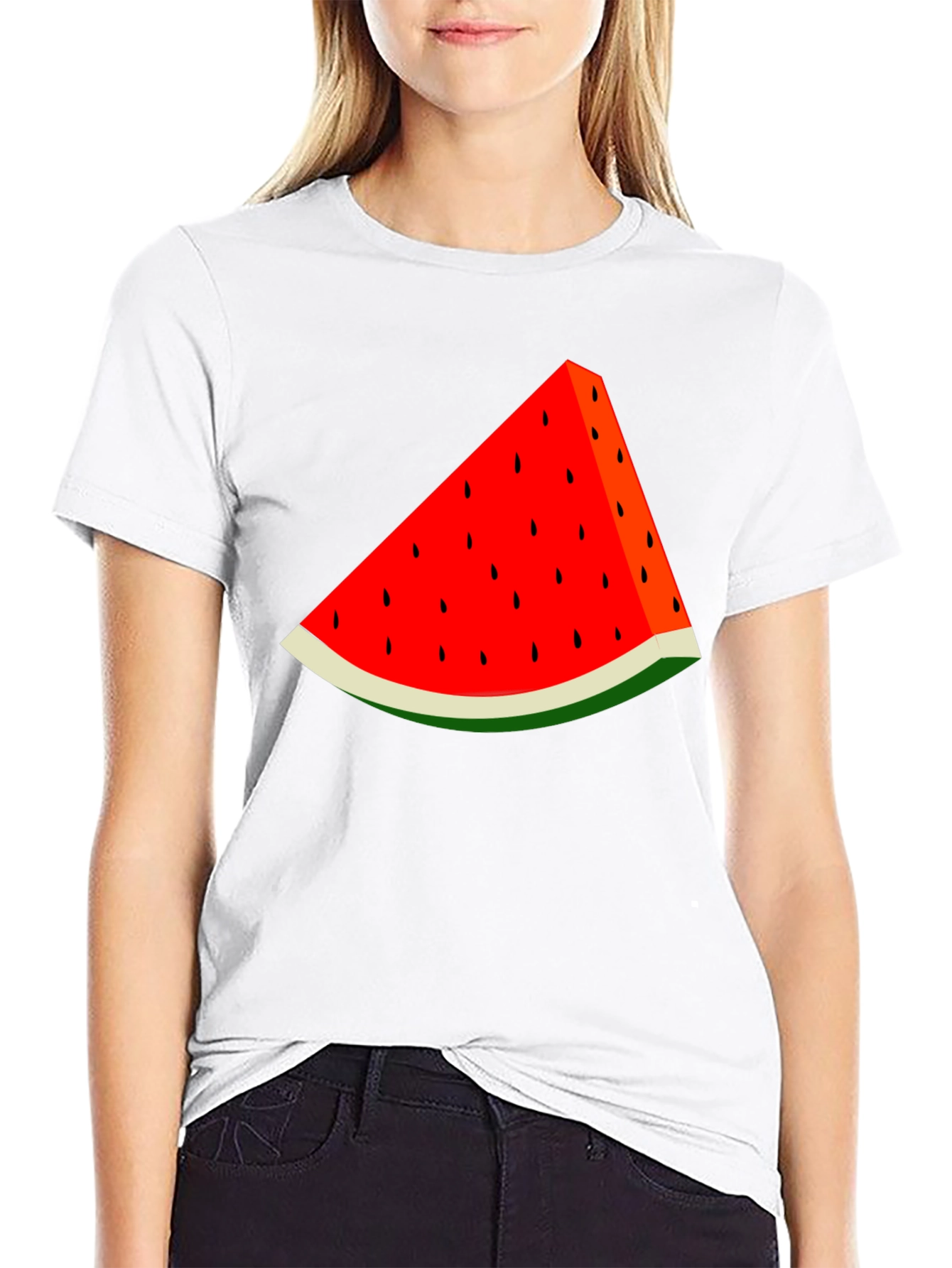 Watermelon Slice Graphic Tee - Summer Fun