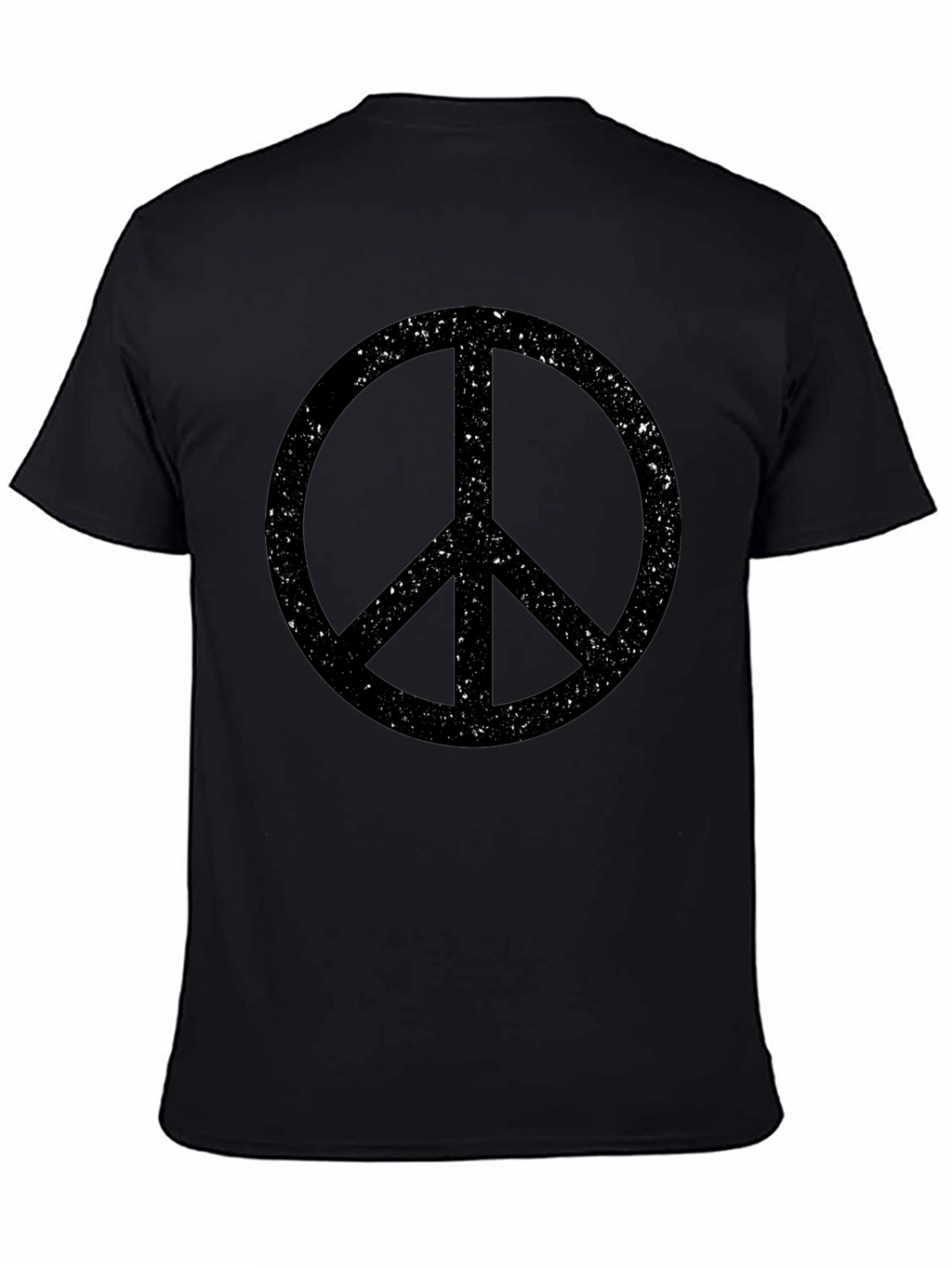 Retro Peace Sign T-Shirt - Black Graphic Tee