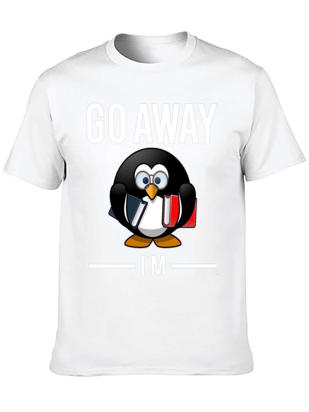 Go Away Im Reading T-Shirt Penguin Librarian