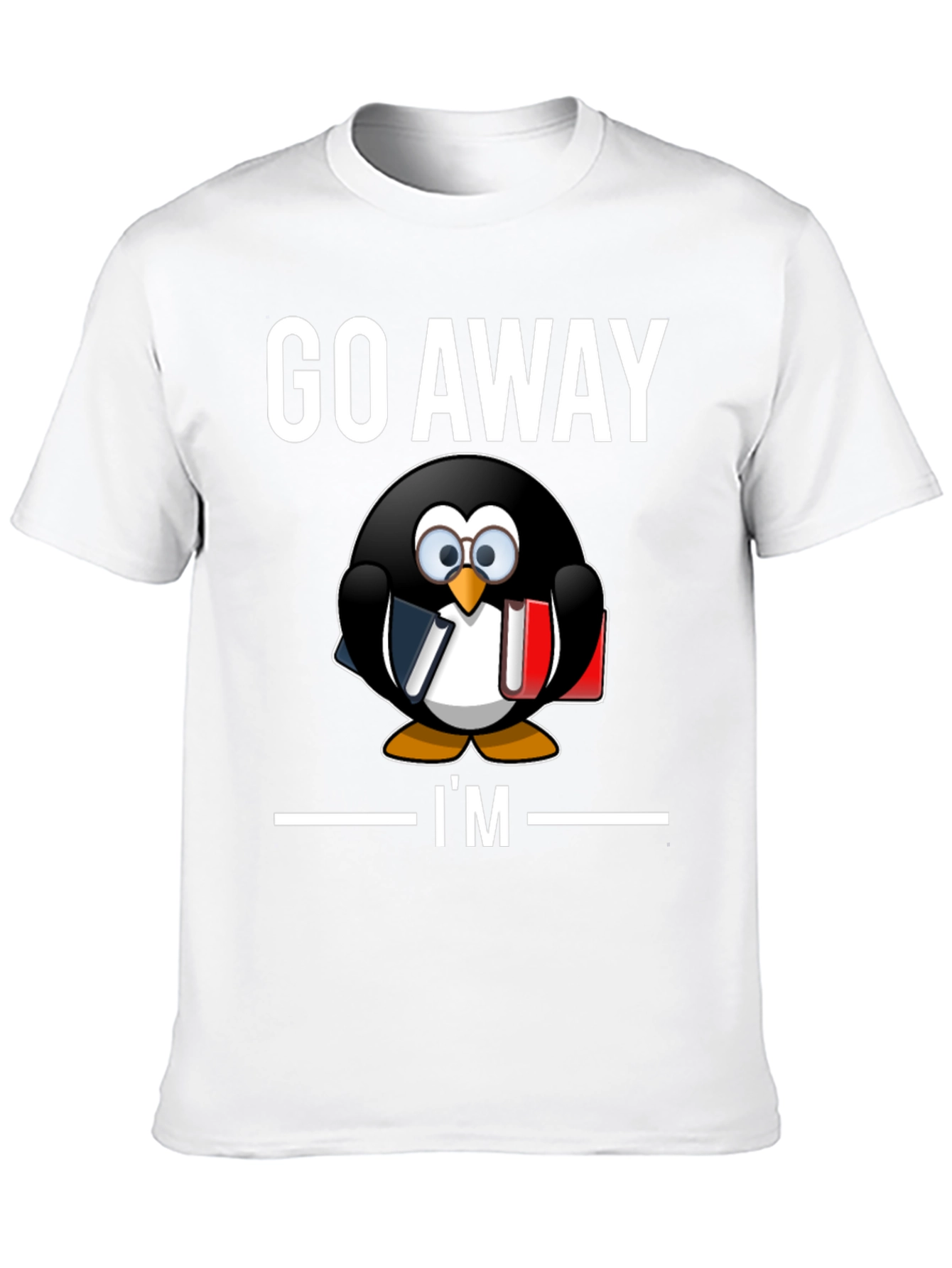 Go Away Im Reading T-Shirt Penguin Librarian