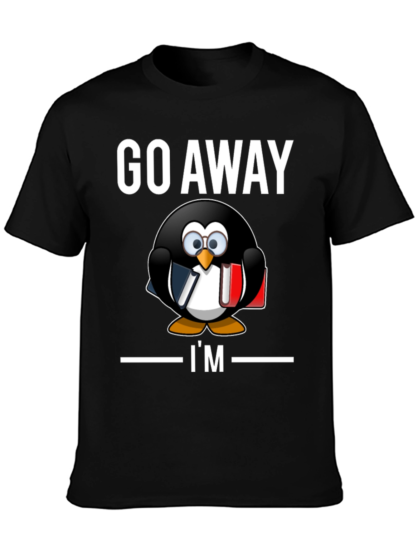 Go Away Im Reading T-Shirt Penguin Librarian