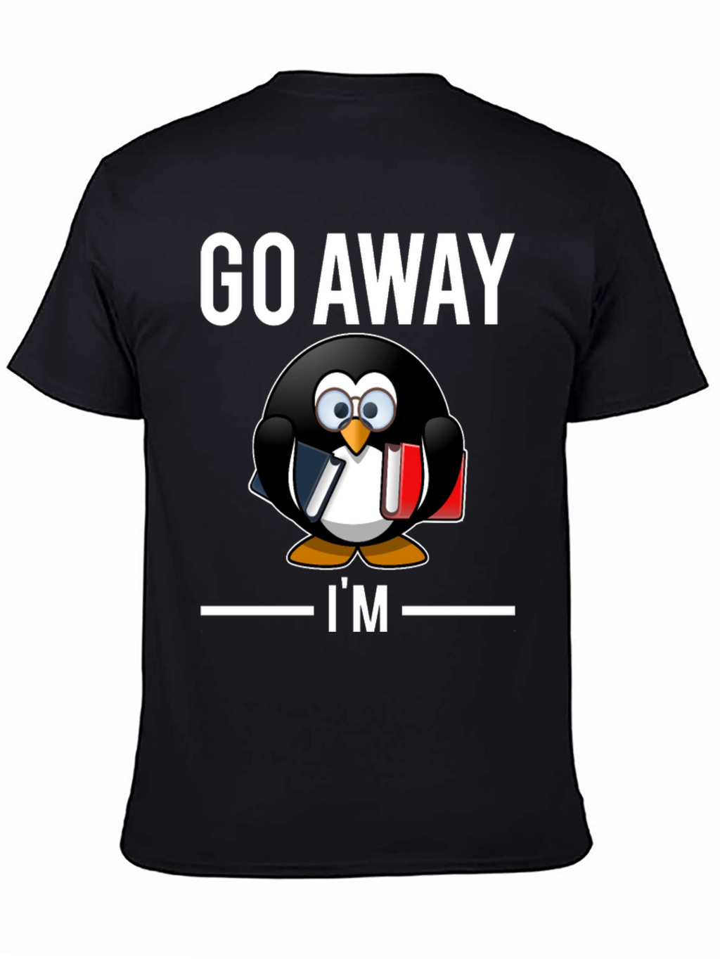 Go Away Im Reading T-Shirt Penguin Librarian