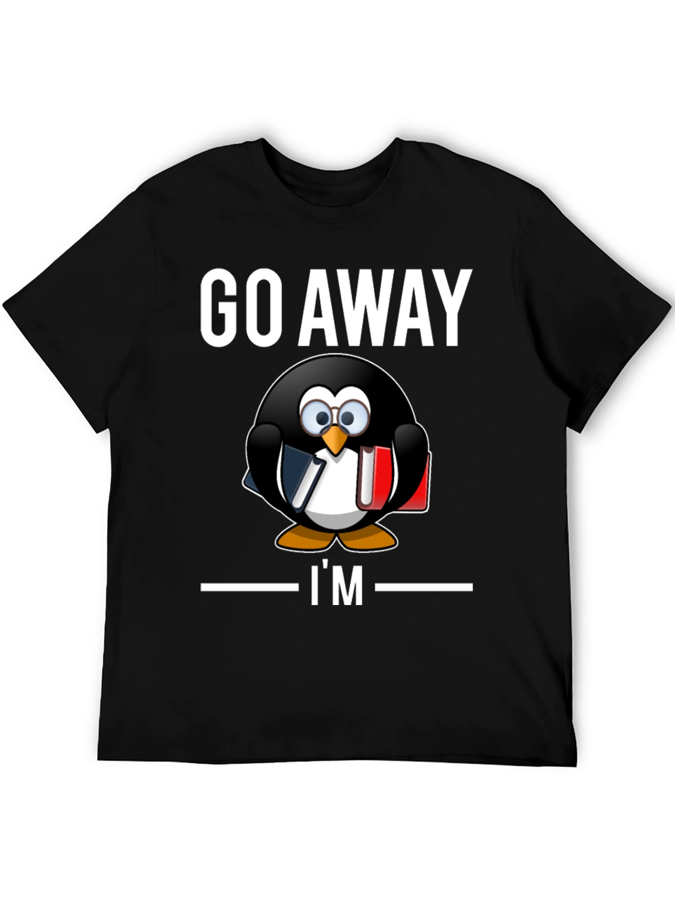 Go Away Im Reading T-Shirt Penguin Librarian