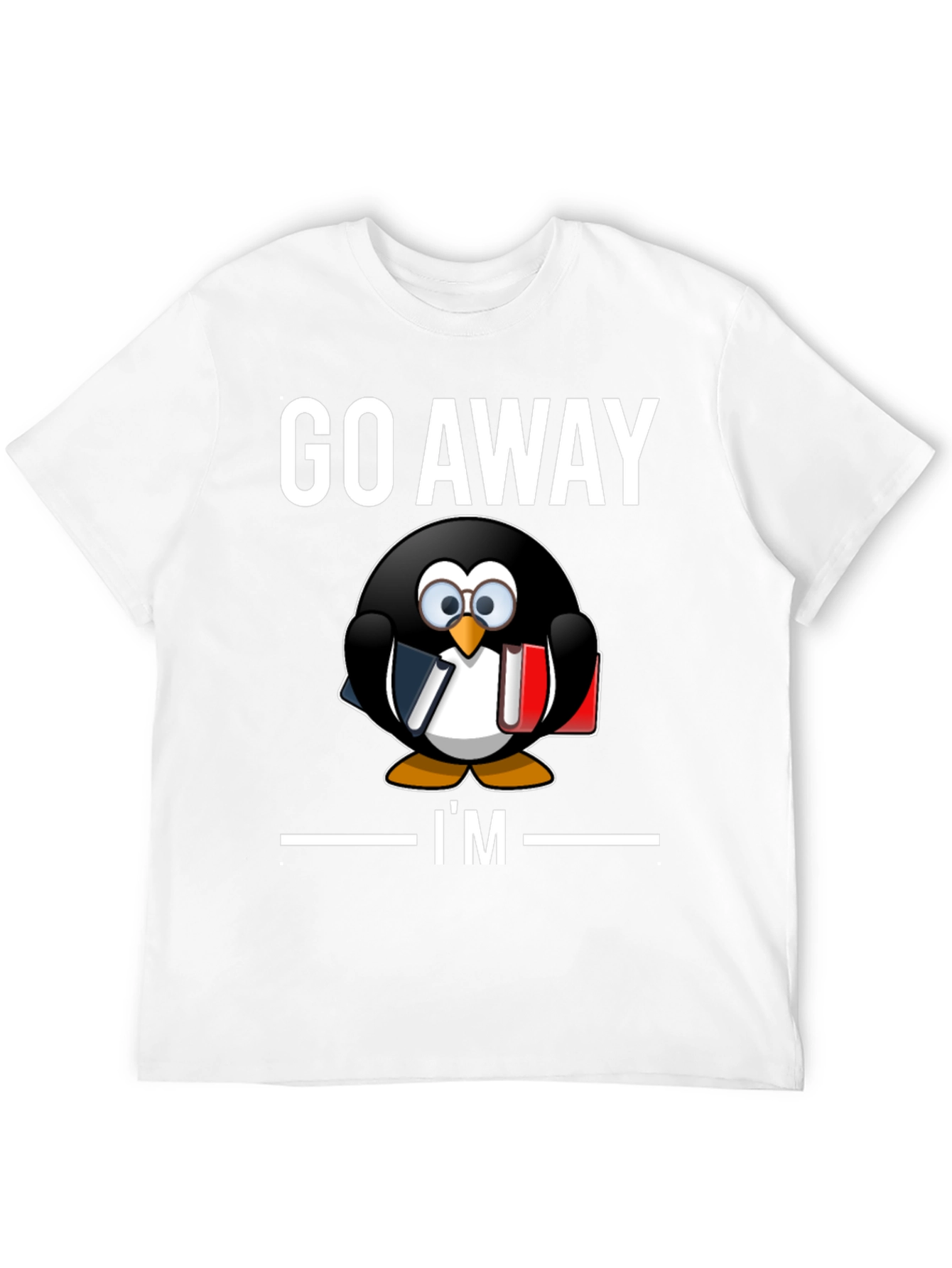 Go Away Im Reading T-Shirt Penguin Librarian