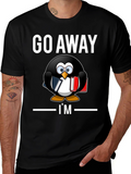 Go Away Im Reading T-Shirt Penguin Librarian