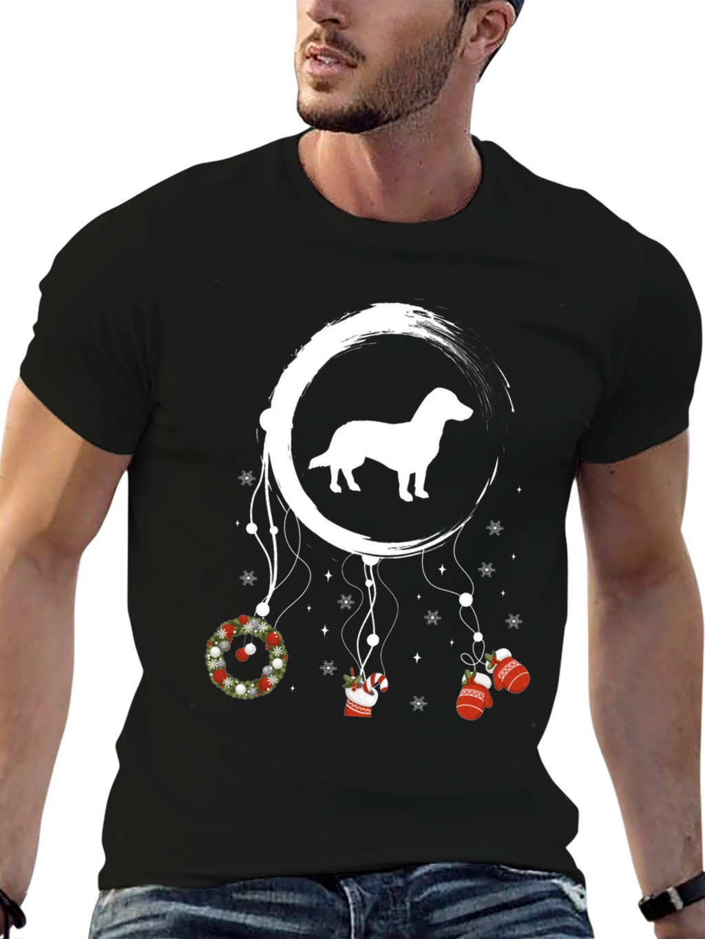 Dachshund Christmas Dreamcatcher T-Shirt
