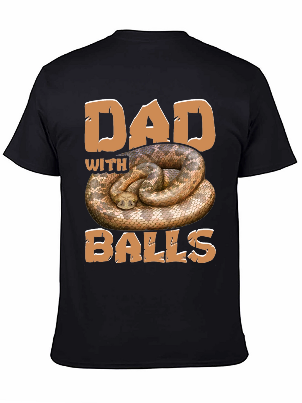 Dad With Balls T-Shirt - Snake Graphic