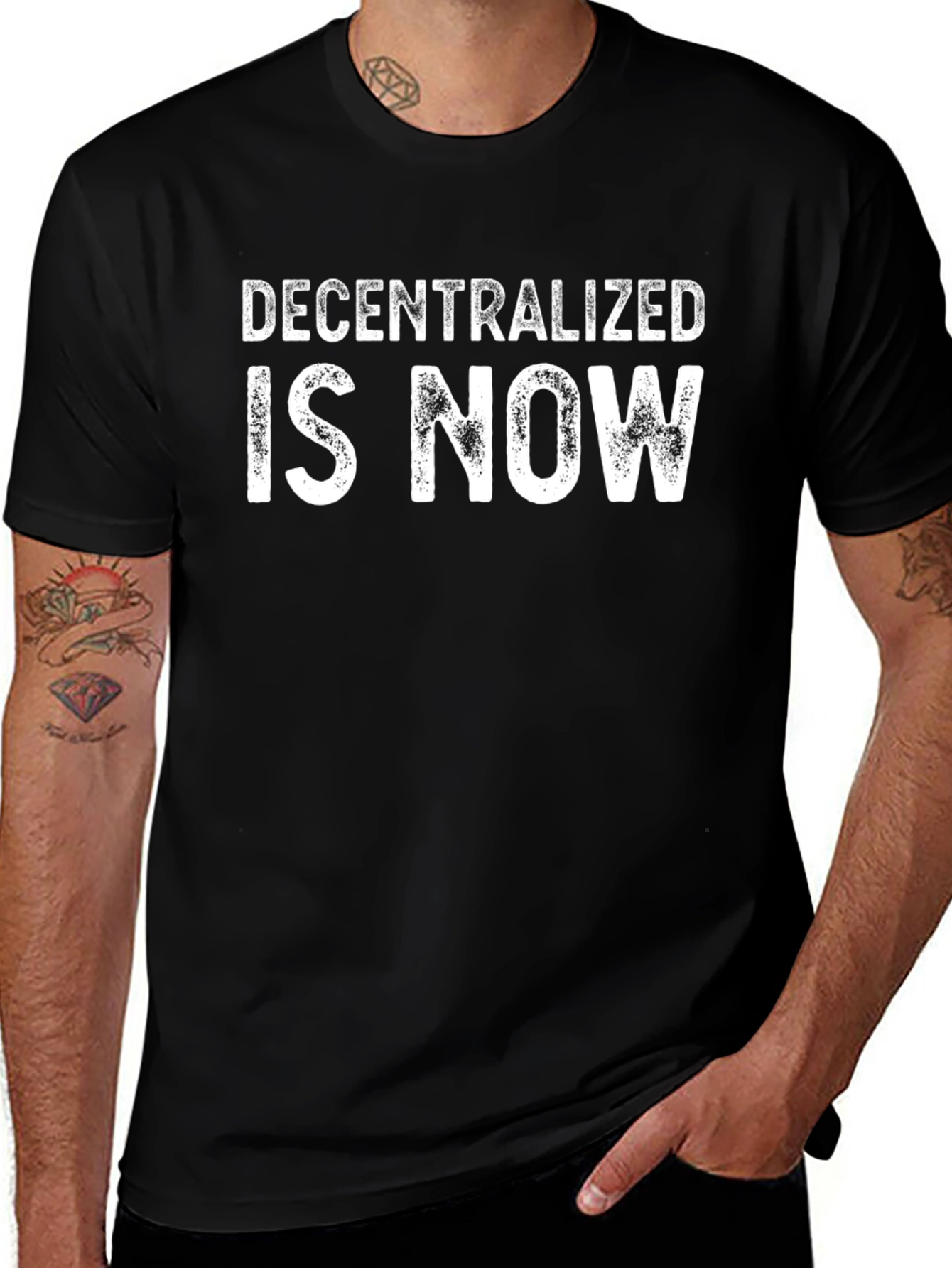 Decentralized is Now Black T-Shirt