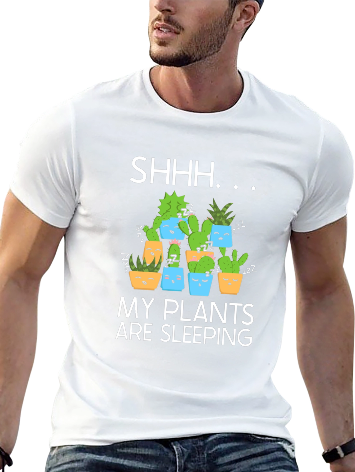Shhh My Plants Are Sleeping Graphic T-Shirt