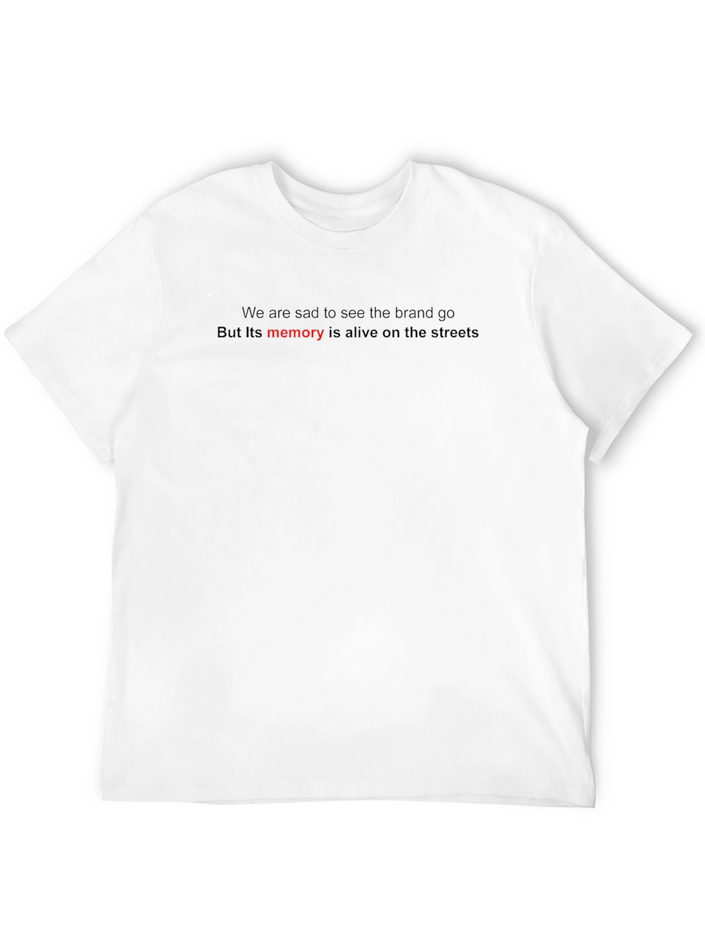 Streetwear Graphic T-Shirt - Memory Alive