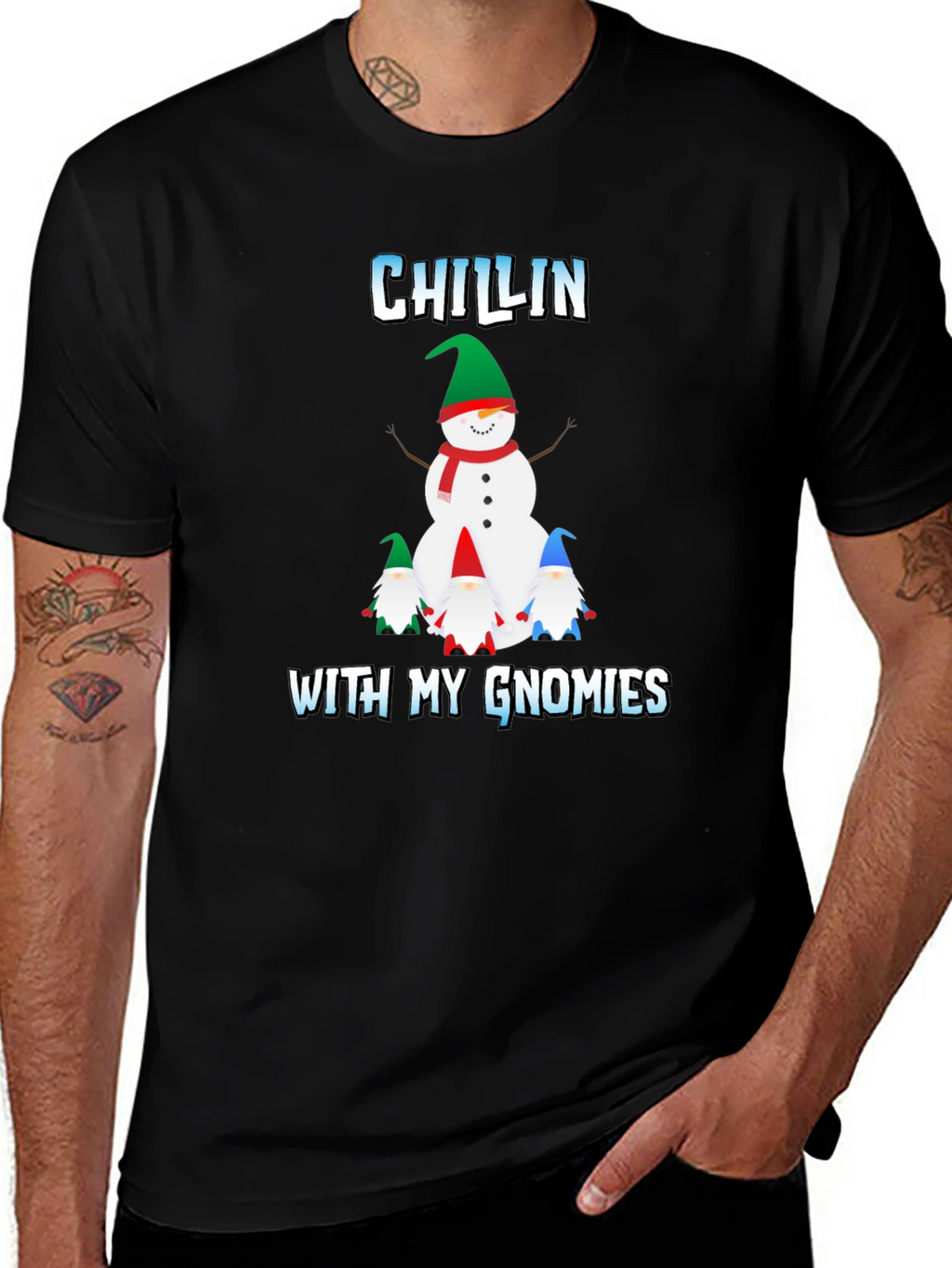 Chillin With My Gnomies Graphic Tee