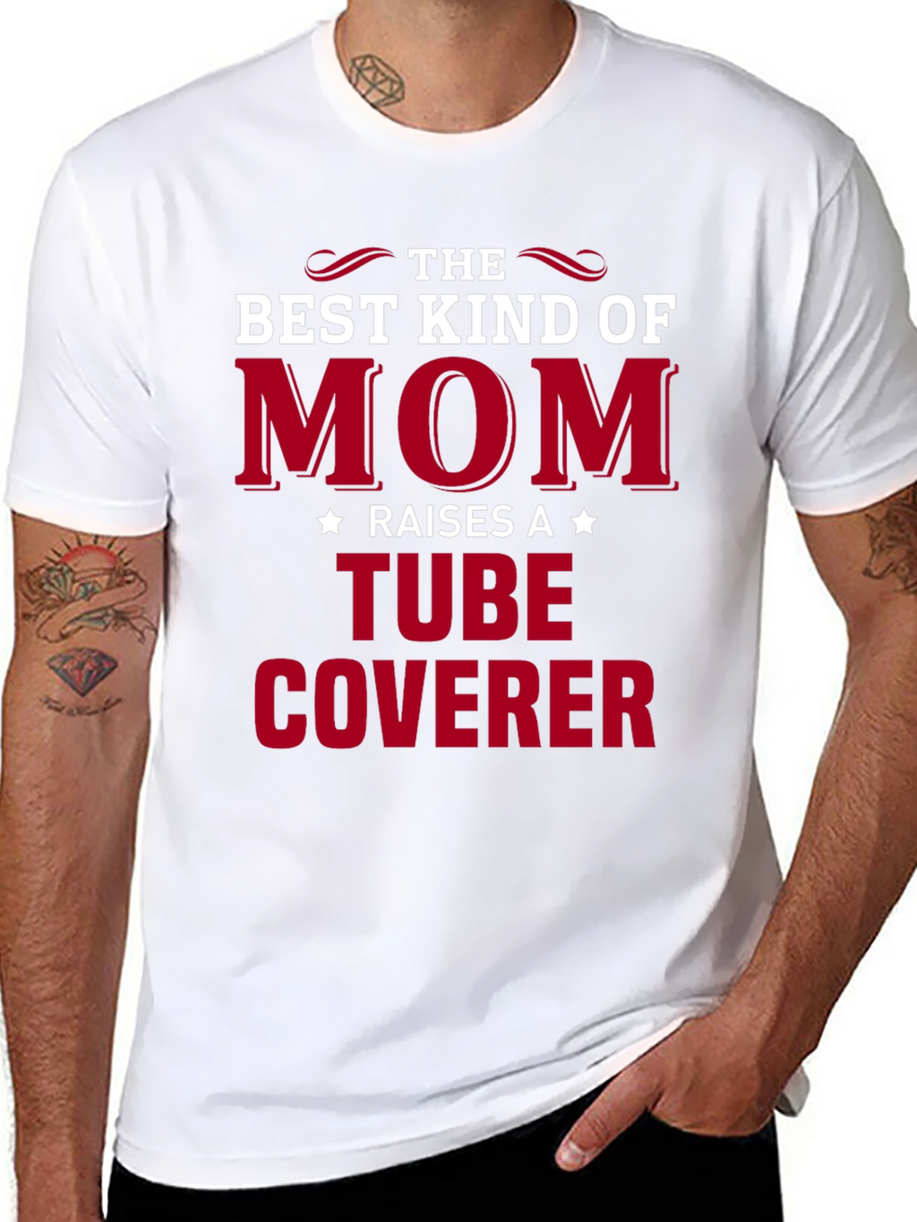 Best Kind of Mom Tube Coverer Graphic Tee