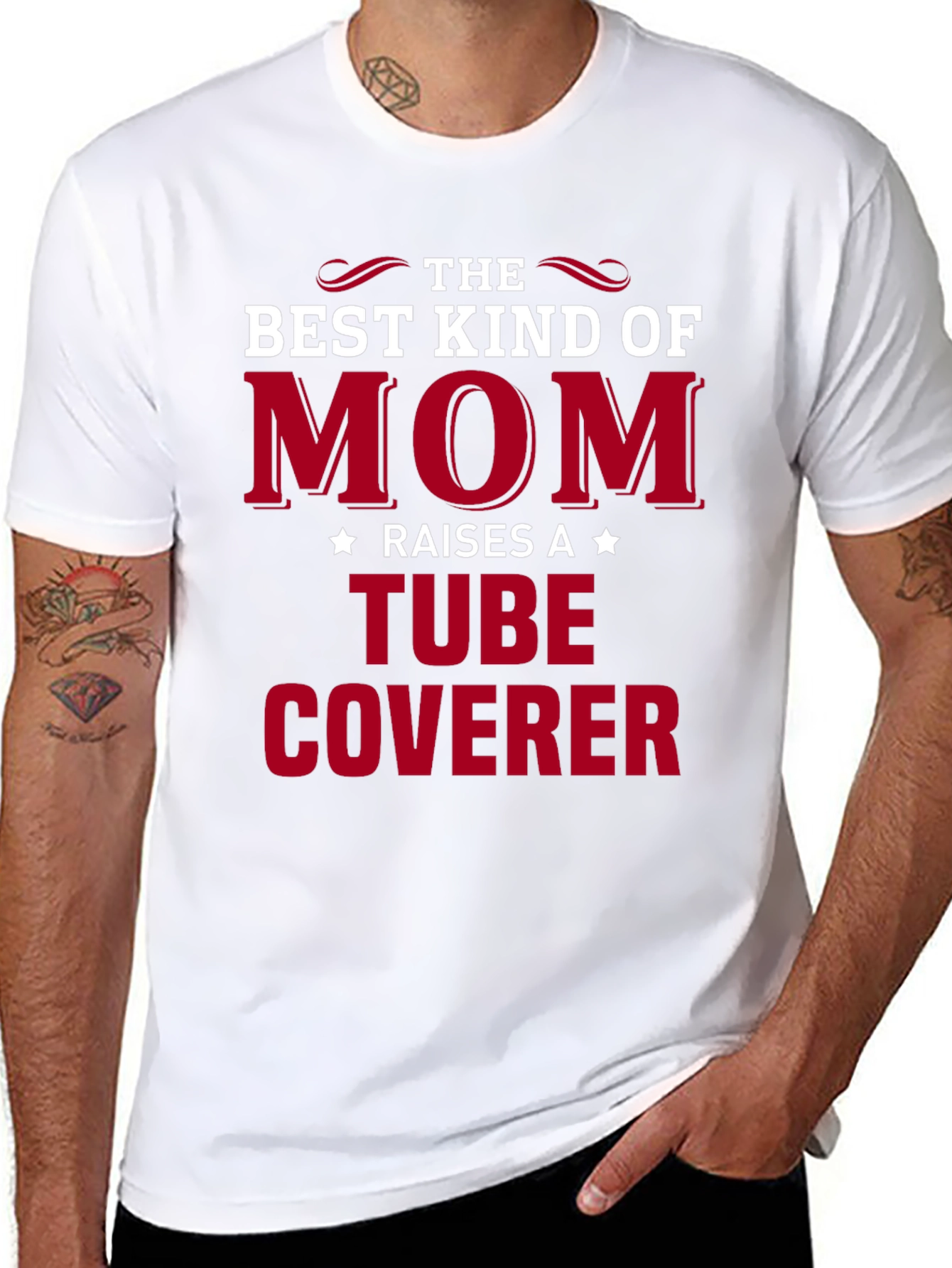 Best Kind of Mom Tube Coverer Graphic Tee
