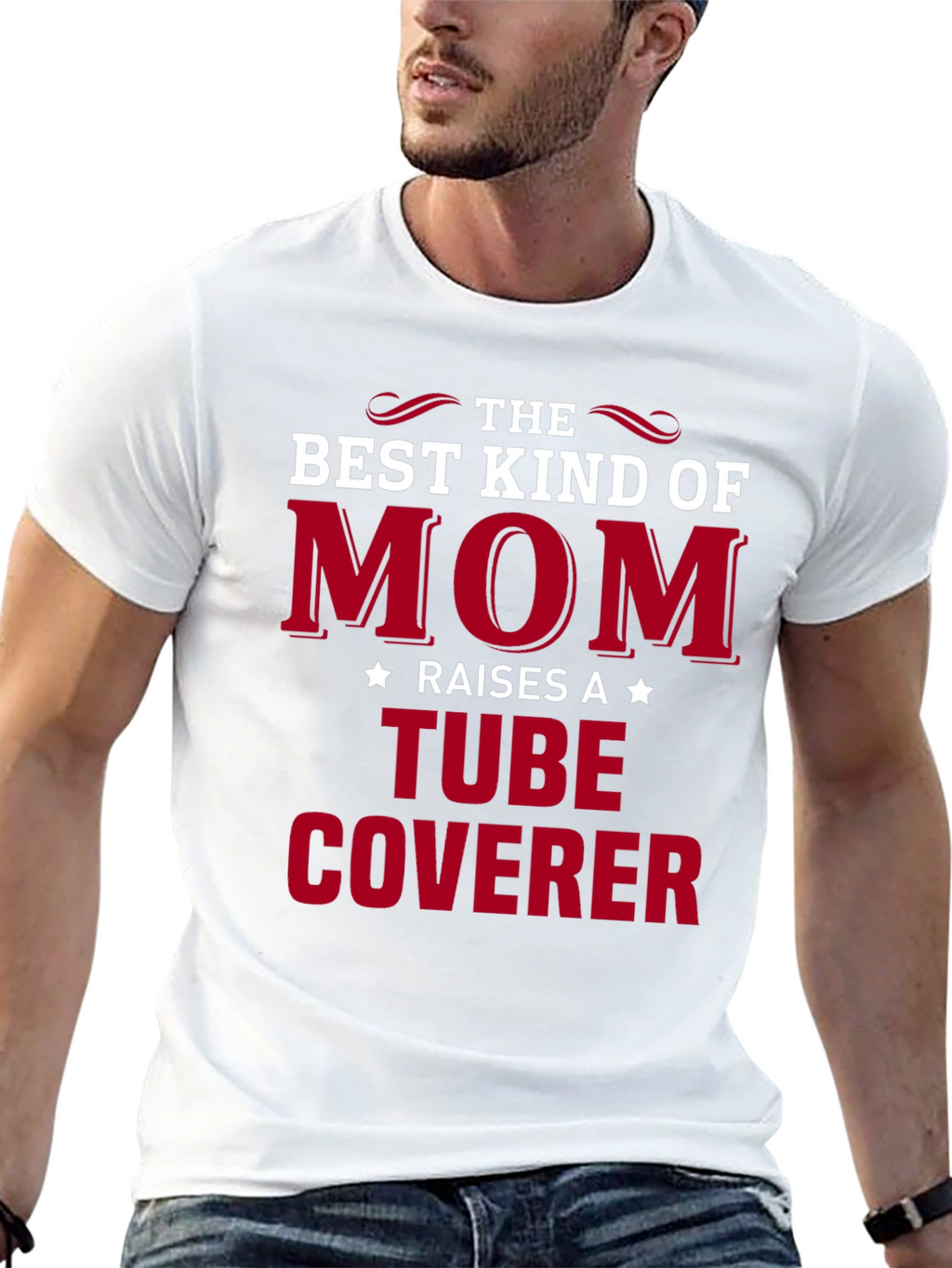 Best Kind of Mom Tube Coverer Graphic Tee