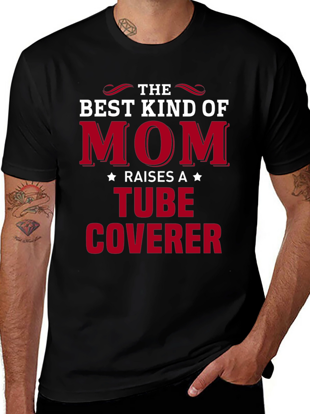 Best Kind of Mom Tube Coverer Graphic Tee
