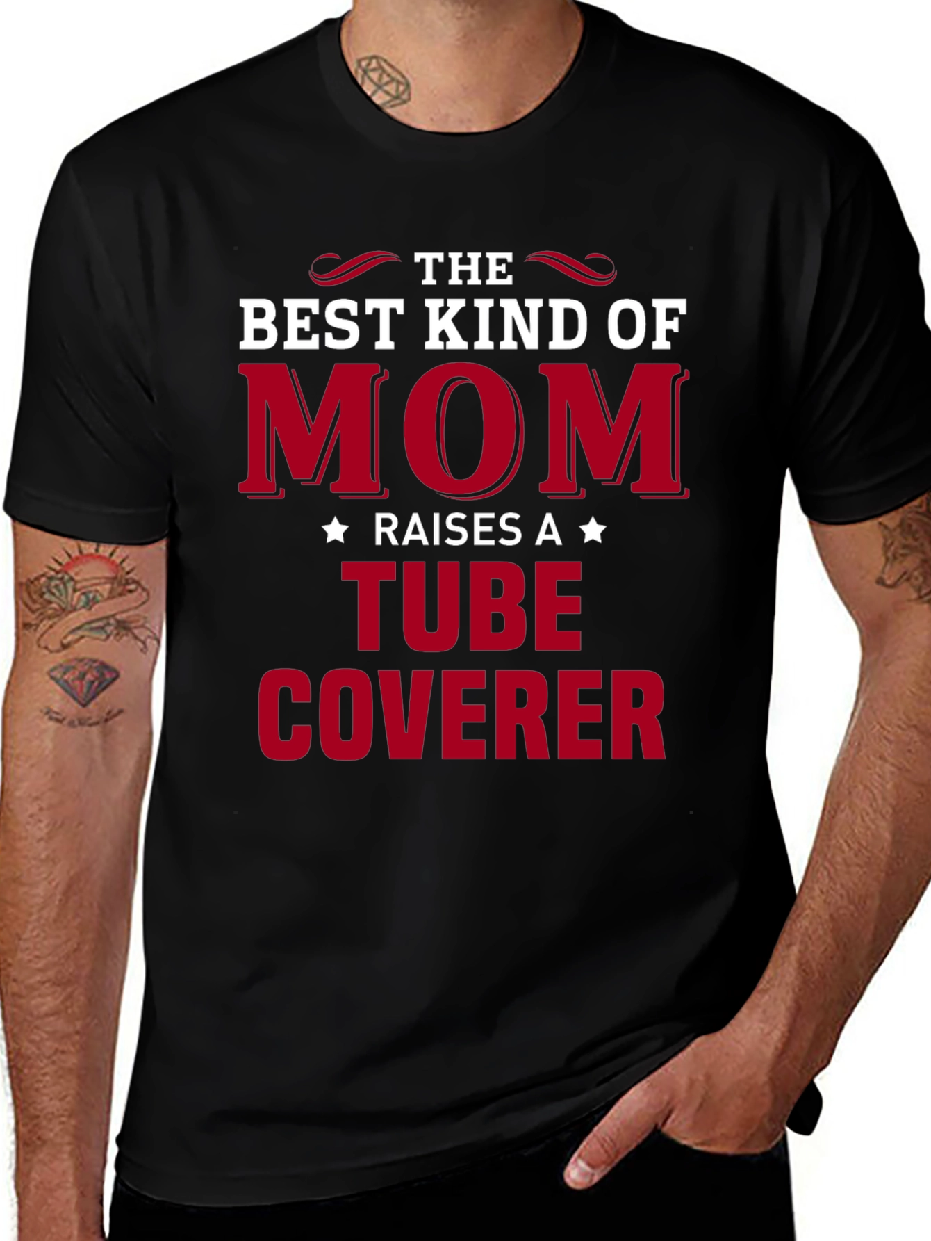 Best Kind of Mom Tube Coverer Graphic Tee
