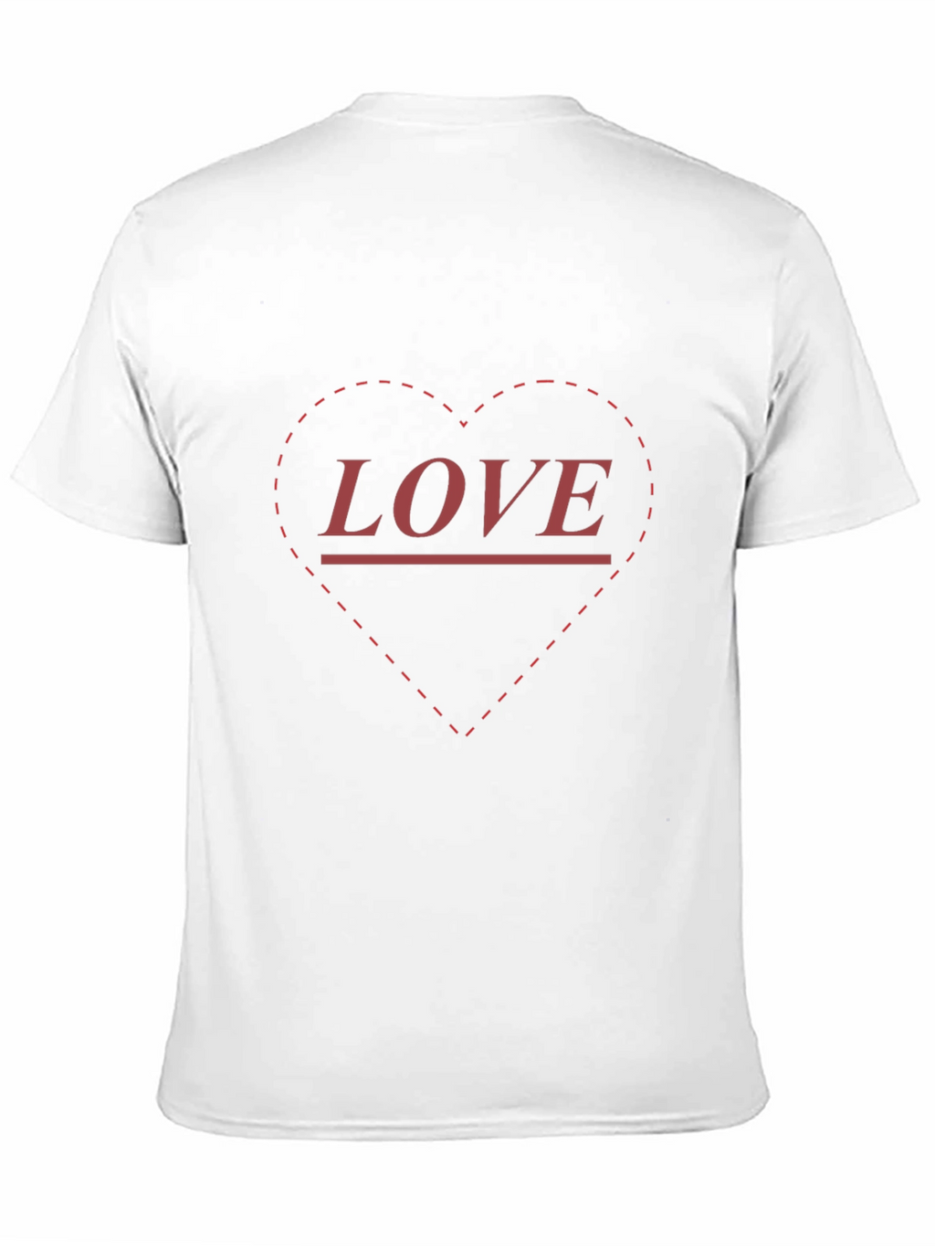 Love Heart Print Black T-Shirt