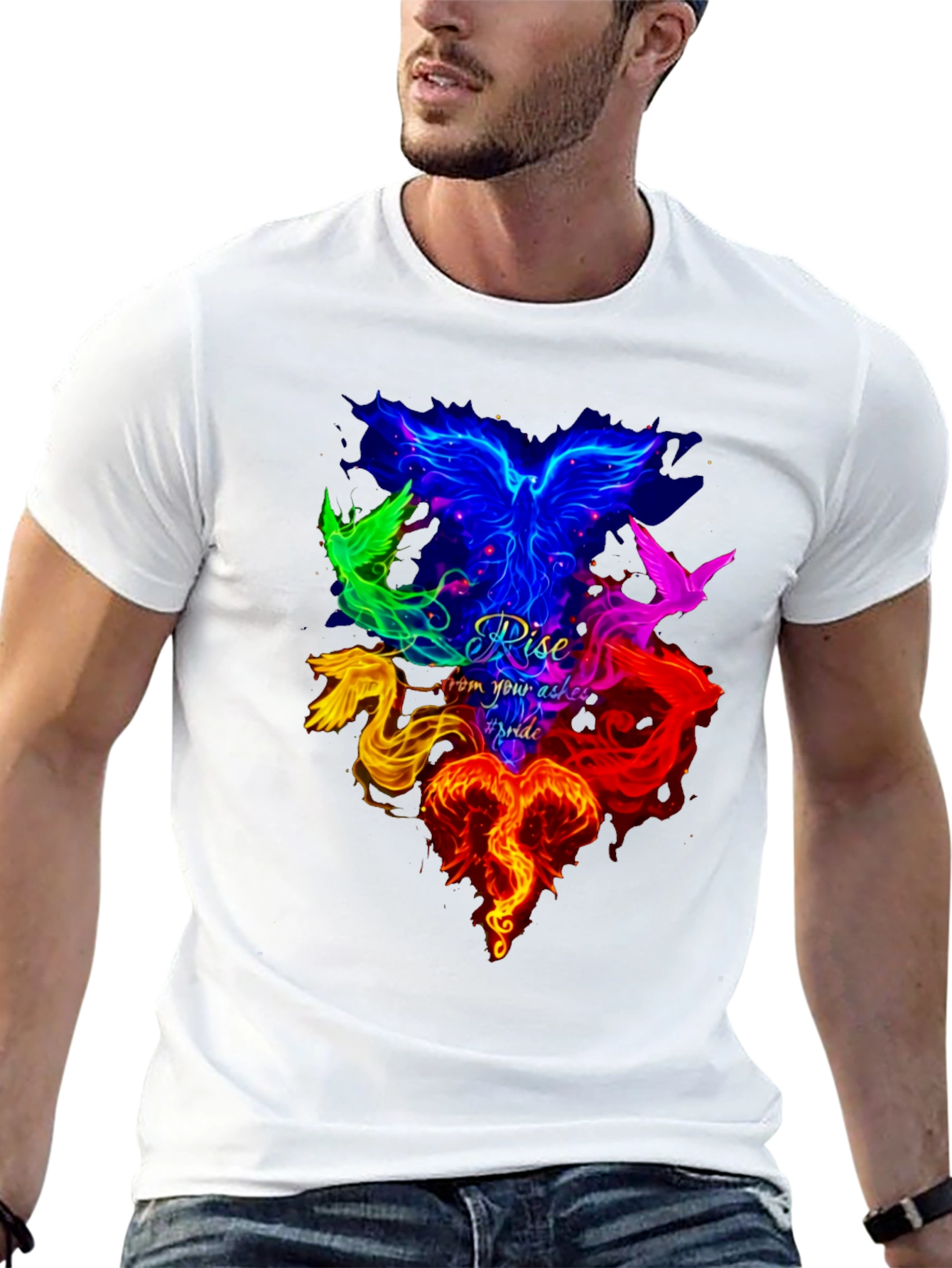 Rise From Your Ashes Pride Phoenix T-Shirt