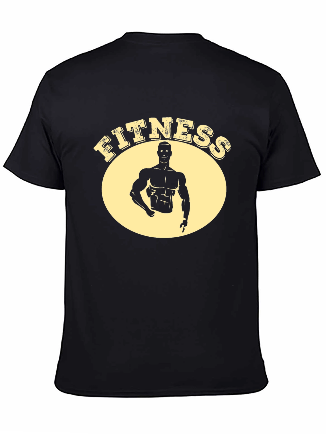 Fitness Graphic Black T-Shirt