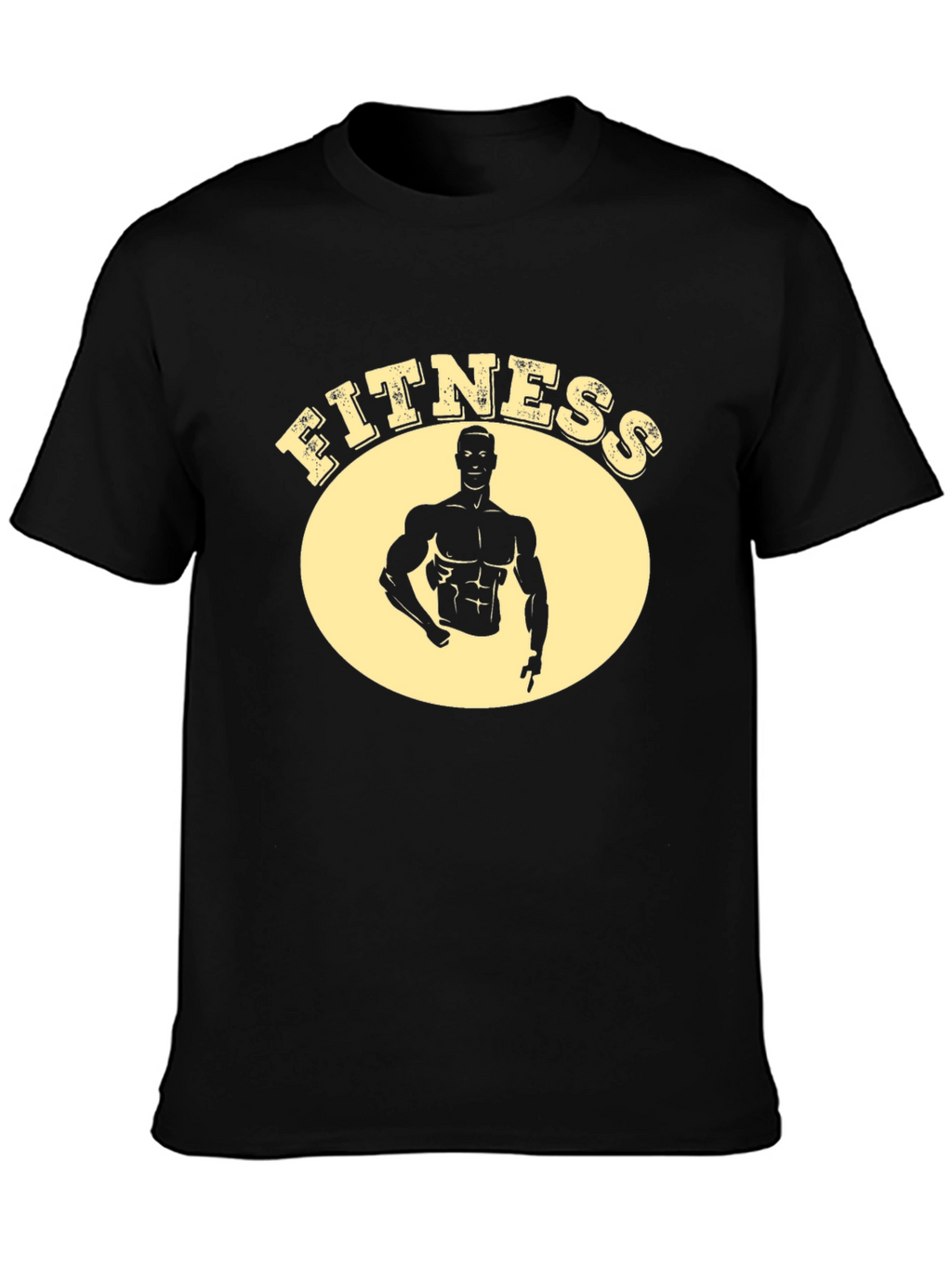 Fitness Graphic Black T-Shirt