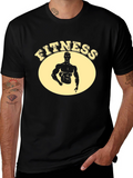 Fitness Graphic Black T-Shirt