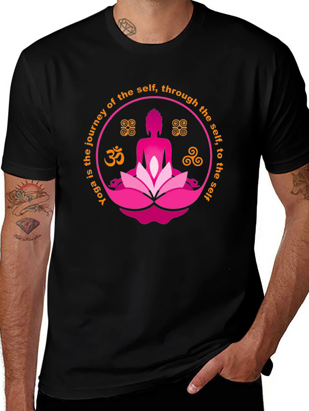 Yoga Journey Black T-Shirt