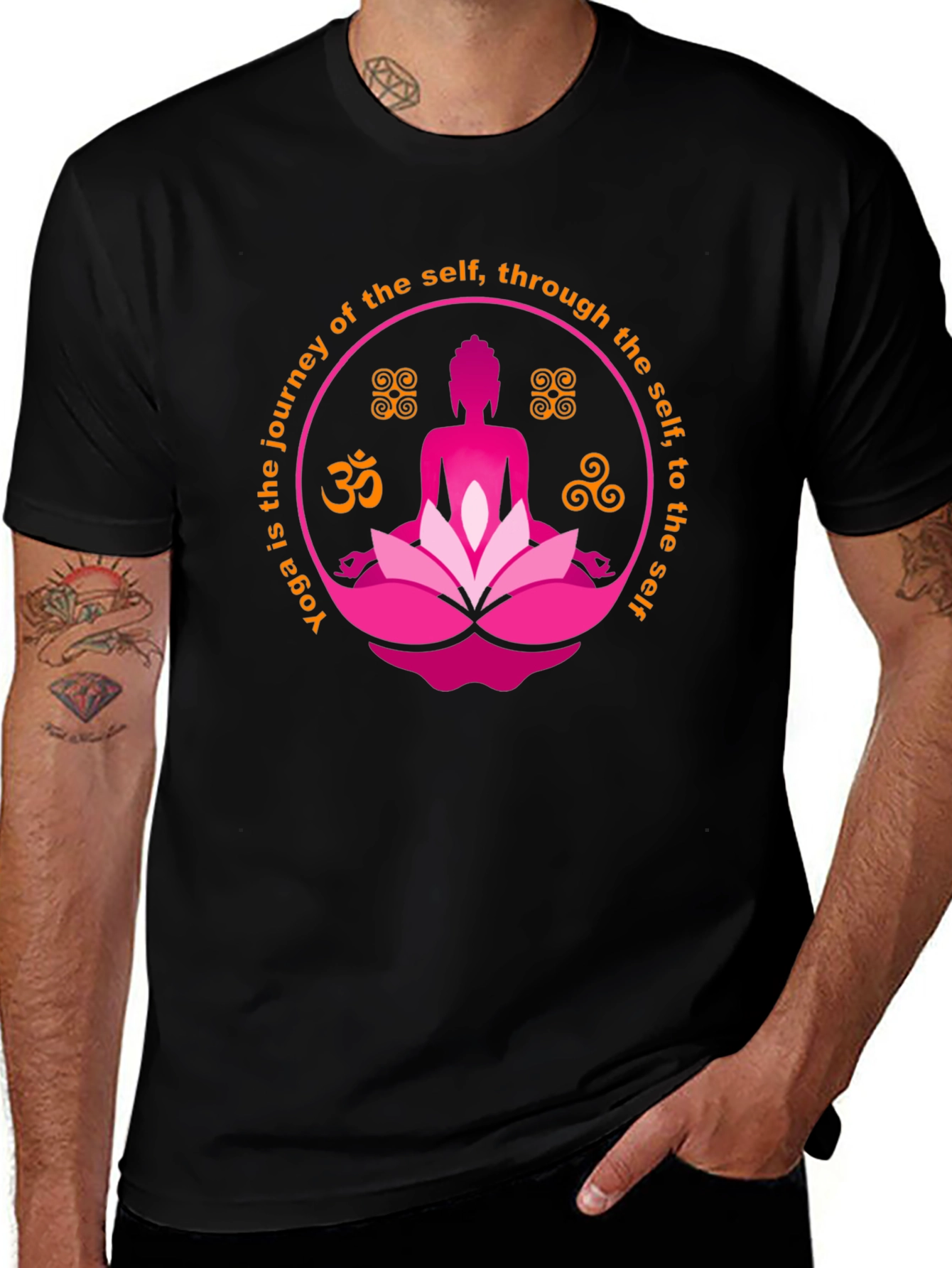 Yoga Journey Black T-Shirt