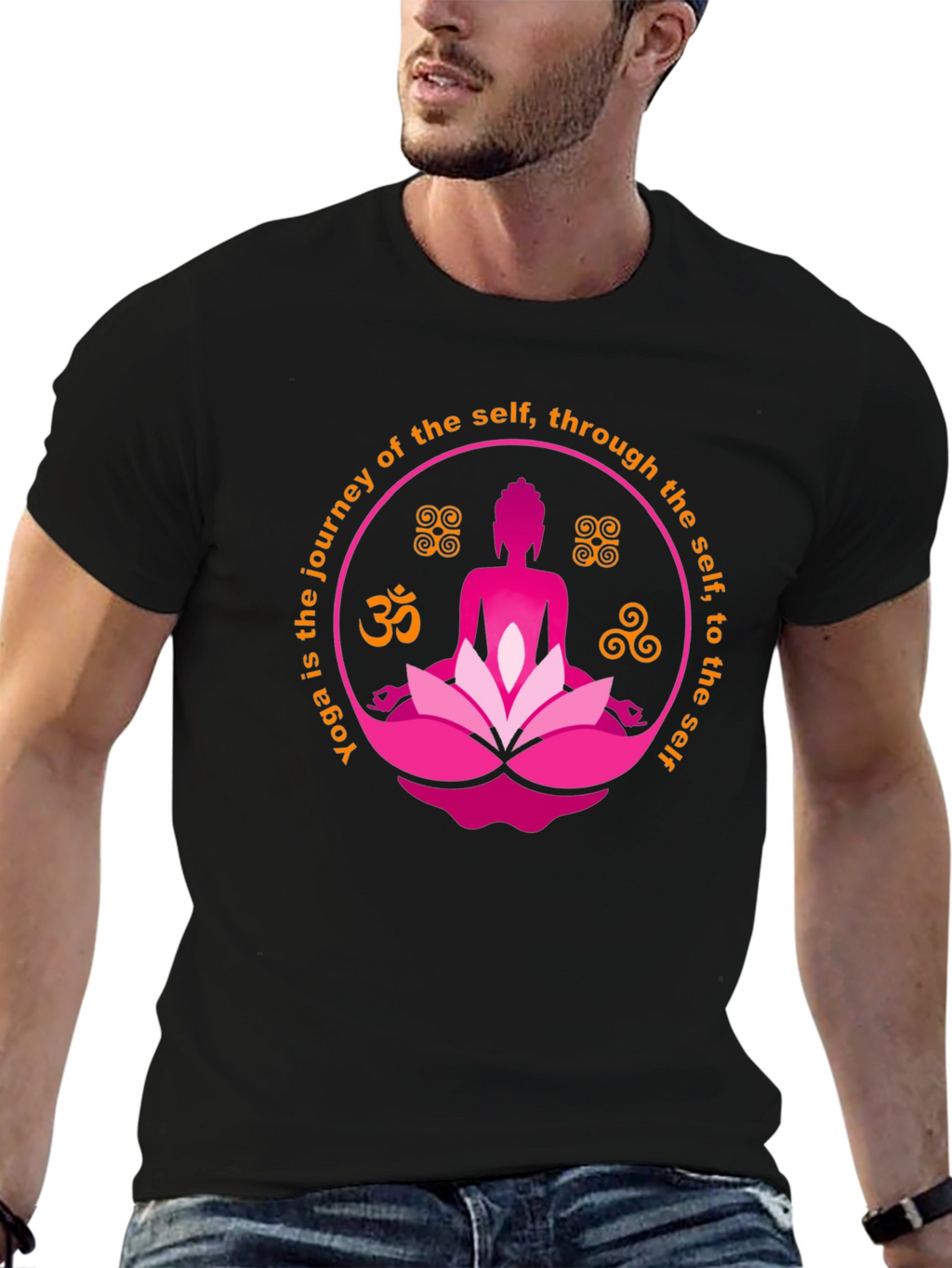 Yoga Journey Black T-Shirt