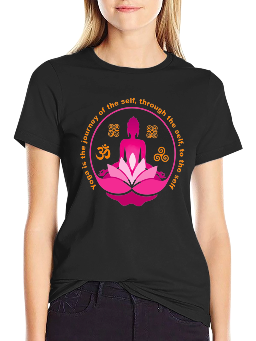 Yoga Journey Black T-Shirt
